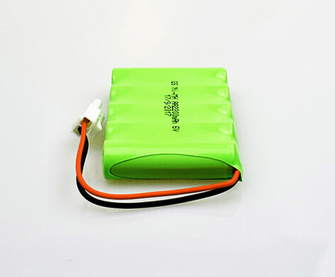 แบตเตอรี่ไฟทางออกฉุกเฉิน AA แบบชาร์จได้ NiMH 2200mAh 6.0V