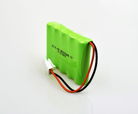 แบตเตอรี่ไฟทางออกฉุกเฉิน AA แบบชาร์จได้ NiMH 2200mAh 6.0V