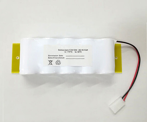 Side By Side 6.0 V Battery Pack D4000mAh Ni Cd พร้อม Backplane