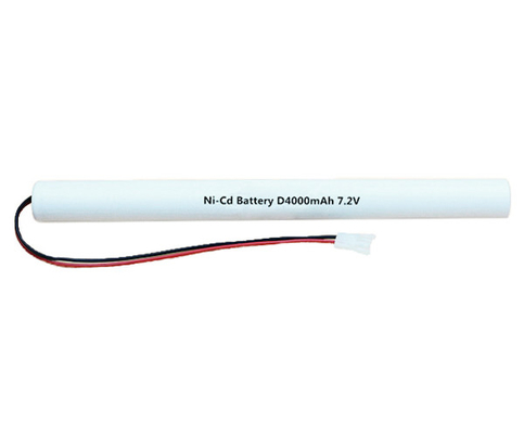 แบตเตอรี่ไฟทางออกฉุกเฉิน NiCd แบบชาร์จได้ 7.2 V D4000mAh