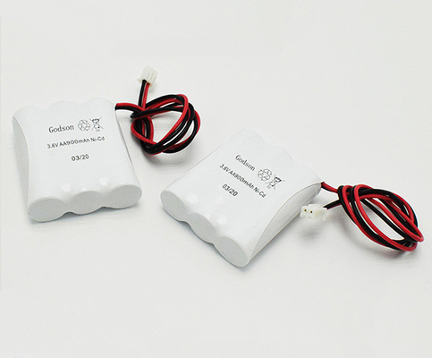 แบตเตอรี่ไฟทางออกฉุกเฉิน Aa900mah JST XHP 2P NiCd Battery
