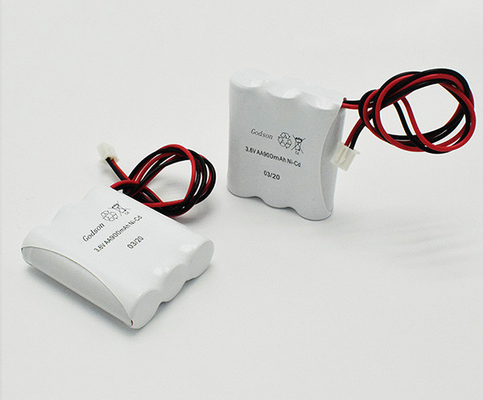 แบตเตอรี่ไฟทางออกฉุกเฉิน Aa900mah JST XHP 2P NiCd Battery