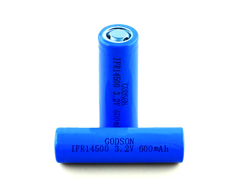 CC CV การชาร์จ 12V LiFePO4 แบตเตอรี่ IFR14500 Regarchable 3.2 V 600mAh Single Cell