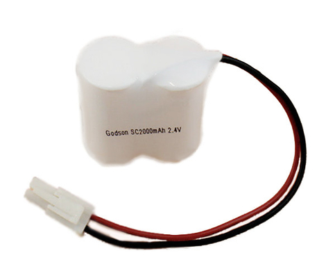 แบตเตอรี่ Ni Cd แบบชาร์จไฟฉุกเฉินได้ 2000mAh 2.4V เซลล์นิกเกิลแคดเมียม