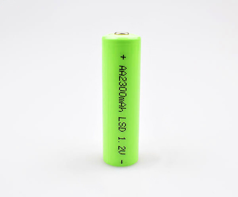 อุณหภูมิสูง 3.6 V Ni Mh เซลล์แบตเตอรี่ AA 2300mAh 1.2V สำหรับไฟฉุกเฉิน