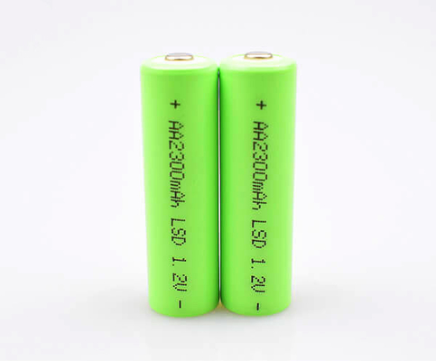 อุณหภูมิสูง 3.6 V Ni Mh เซลล์แบตเตอรี่ AA 2300mAh 1.2V สำหรับไฟฉุกเฉิน