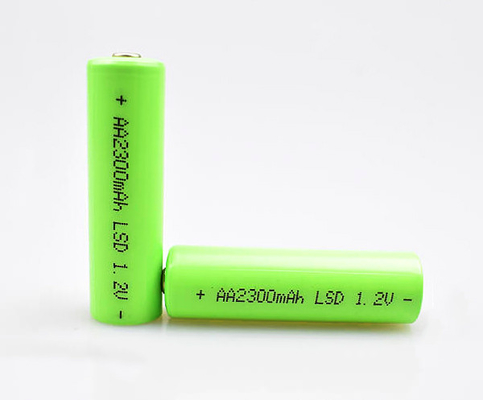 อุณหภูมิสูง 3.6 V Ni Mh เซลล์แบตเตอรี่ AA 2300mAh 1.2V สำหรับไฟฉุกเฉิน
