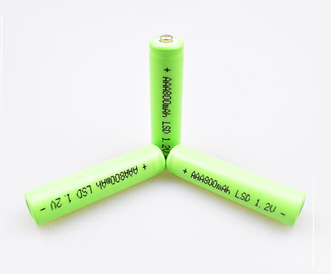 เซลล์แบตเตอรี่ AAA 800mAh 1.2V Ni Mh สำหรับไฟฉุกเฉิน