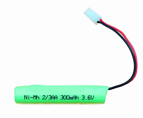 แบบชาร์จ Ni Mh 3.6 V 300mAh Battery Pack 2 3AA 300mAh ประเภทสติ๊ก