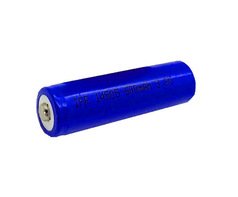 3.2V 14505 แบตเตอรี่ลิเธียม 600 mAh เซลล์สำหรับไฟฉุกเฉิน