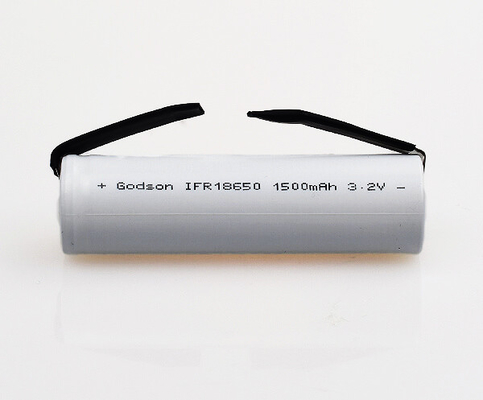 1500mAh 3.2 V แบตเตอรี่ลิเธียมเหล็กฟอสเฟตไฟฉุกเฉิน 18650 แท่งเดียว