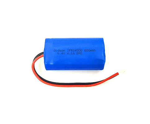 ปลอกหด OEM Lifepo4 Li Ion Battery 14500 6.4V 600mAh