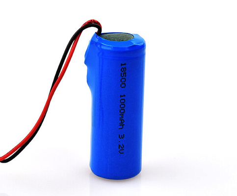 LiFePO4 แบตเตอรี่ลิตยูม สัญญาณทางออกฉุกเฉิน 18500 3.2V 1000mAh