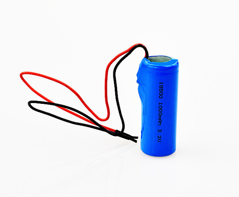 LiFePO4 แบตเตอรี่ลิตยูม สัญญาณทางออกฉุกเฉิน 18500 3.2V 1000mAh