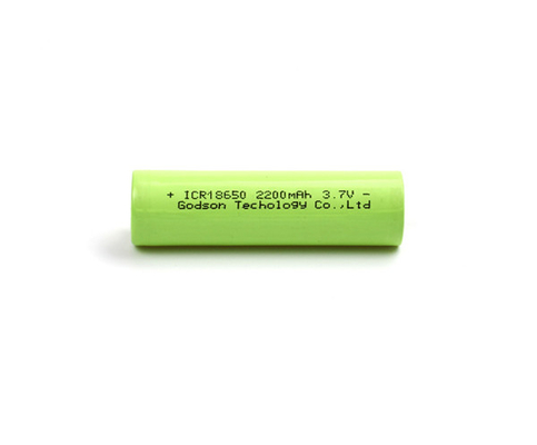 แบตเตอรี่ลิเธียมไอออนแบบรีชาร์จ 2200mAh ICR18650 3.7V ลิเธียมไอออน