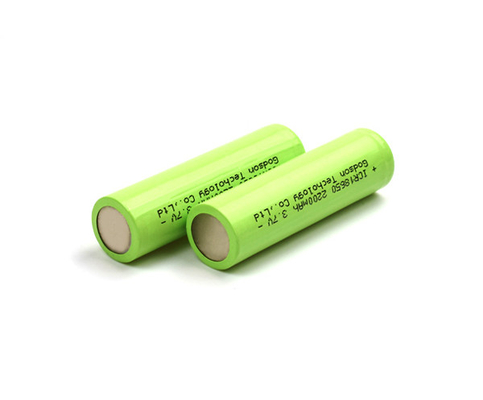 แบตเตอรี่ลิเธียมไอออนแบบรีชาร์จ 2200mAh ICR18650 3.7V ลิเธียมไอออน