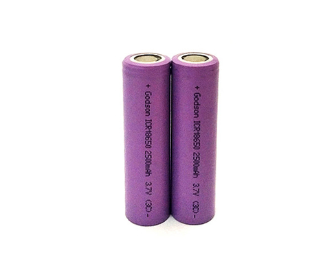 ICR18650 แบตเตอรี่ลิเธียมไอออนไฟฉุกเฉินแบตเตอรี่เป็นมิตรกับสิ่งแวดล้อม 2500mAh