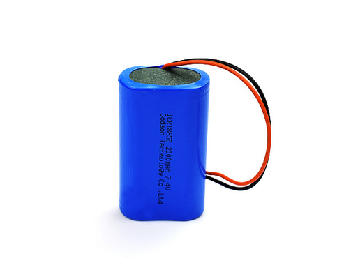 เป็นมิตรกับสิ่งแวดล้อม 7.4 V 2000mah แบตเตอรี่ลิเธียมไอออนแบบรีชาร์จ