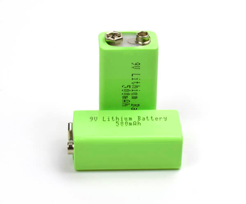 แบตเตอรี่ลิเธียมเหล็กไฟฉุกเฉินแบตเตอรี่ลิเธียม 500mAh 9V พร้อม USB