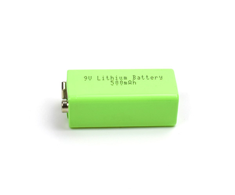 แบตเตอรี่ลิเธียมเหล็กไฟฉุกเฉินแบตเตอรี่ลิเธียม 500mAh 9V พร้อม USB
