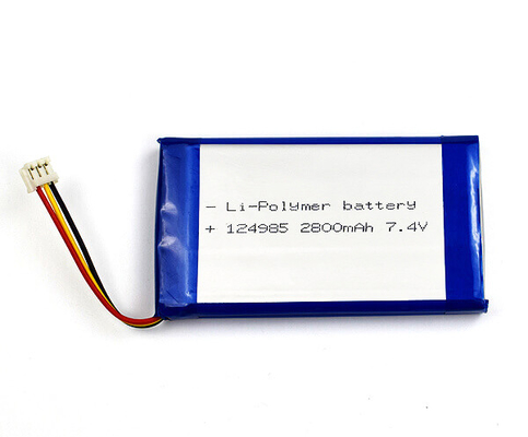 OEM แบตเตอรี่ Li-ion 124985 2800mAh 7.4 V ลิทธิียมพอลิเมอร์ น้ําหนักเบา