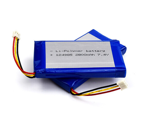 OEM แบตเตอรี่ Li-ion 124985 2800mAh 7.4 V ลิทธิียมพอลิเมอร์ น้ําหนักเบา
