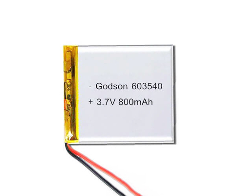 603540 แบตเตอรี่ลิเธียมโพลิเมอร์ 3.7 v 800mAh แบตเตอรี่ลิเธียม 16g พร้อมประสิทธิภาพที่เสถียร