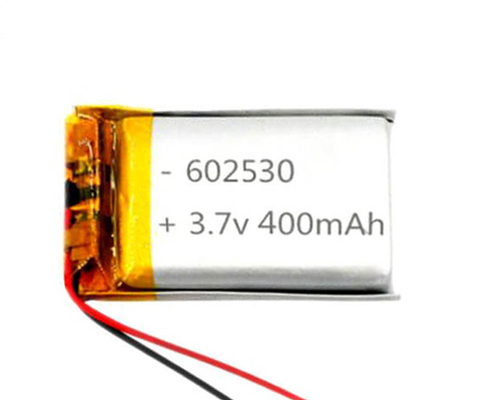 ไฟฉุกเฉินแบตเตอรี่ลิเธียมไอออน 400mAh 6.0 * 25 * 30 มม. Li Polymer Cell