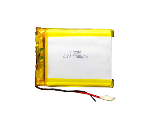 ไฟฉุกเฉินแบตเตอรี่ลิเธียมไอออน 1200mAh 503759 3.7 V 24g