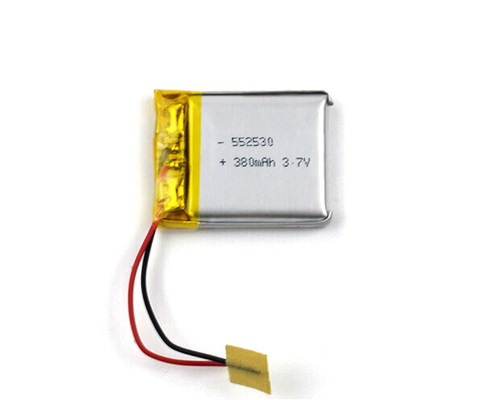 552530 ไฟฉุกเฉินแบตเตอรี่ลิเธียมไอออน 380mAh 3.7V Lipo Pack