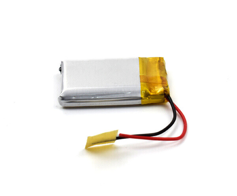 แบตเตอรี่ลิเธียมโพลิเมอร์ 3.7V เซลล์ 380mAh สำหรับไฟฉุกเฉิน