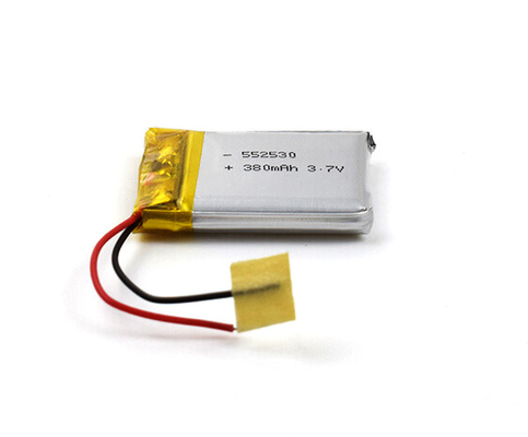 แบตเตอรี่ลิเธียมโพลิเมอร์ 3.7V เซลล์ 380mAh สำหรับไฟฉุกเฉิน