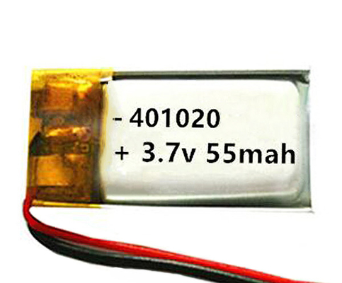 ไฟฉุกเฉินแบตเตอรี่ลิเธียมไอออนขนาด 55 mAh แบบชาร์จใหม่ได้ OEM 3.7 V Cell
