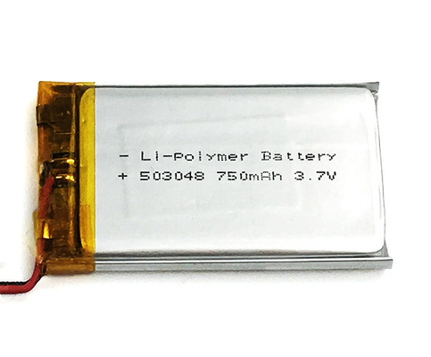 แบตเตอรี่ลิเธียมโพลิเมอร์ 750mAh แบตเตอรี่ 3.7V แบตเตอรี่ Lipo พร้อมประสิทธิภาพที่เสถียร