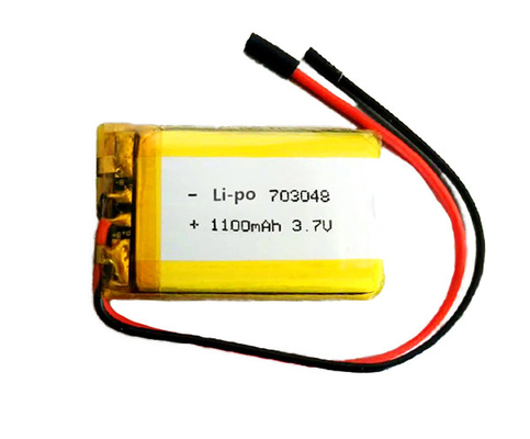 703048 ไฟฉุกเฉินแบตเตอรี่ลิเธียมไอออน 1100mAh 3.7 V 33g