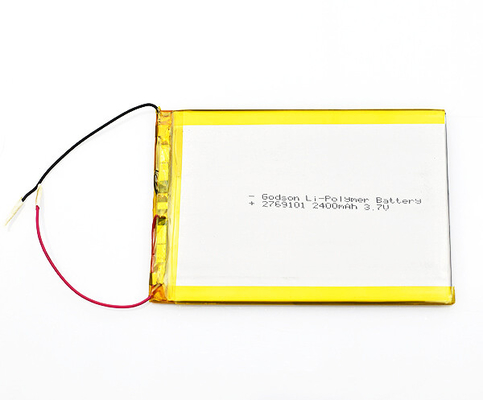 2769101 ไฟฉุกเฉินแบตเตอรี่ลิเธียมไอออน 2400mAh 3.7V Polymer Cell