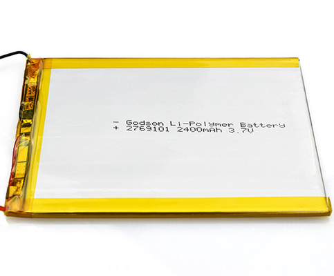 2769101 ไฟฉุกเฉินแบตเตอรี่ลิเธียมไอออน 2400mAh 3.7V Polymer Cell