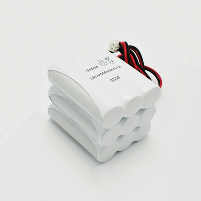 AA900mAh 3.6V ป้ายทางออกฉุกเฉินเปลี่ยนแบตเตอรี่ NiCd PVC Jacket