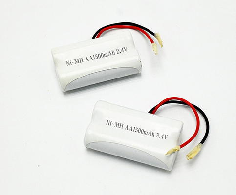 NiMH แบตเตอรี่ไฟทางออกแบบชาร์จไฟได้ AA1500mAh 2.4V