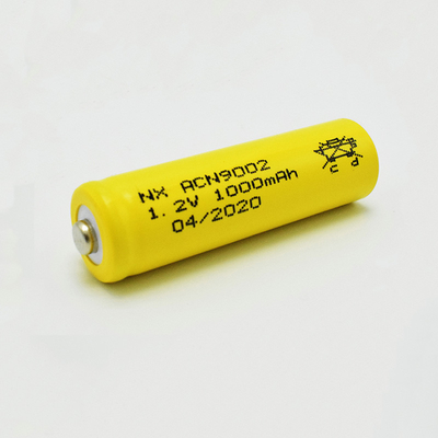 NiCd 1.2 โวลต์แบตเตอรี่แบบชาร์จไฟ AA 1000mAh OEM Custom Jacket