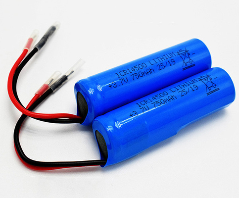 750mAh 3.7V ICR14500 แบตเตอรี่ลิเธียมไม่มีกลิ่นพร้อมแจ็คเก็ตพีวีซี