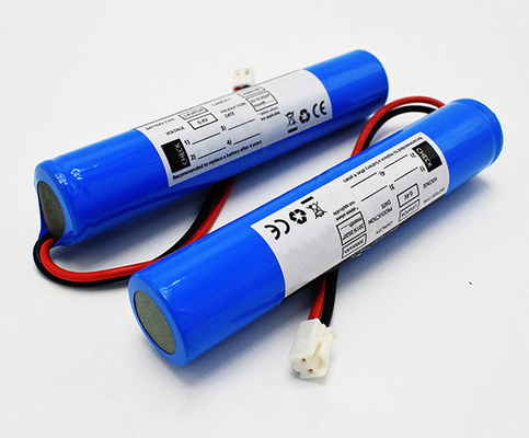 Lifepo4 แบตเตอรี่ลิเธียมไฟทางออกฉุกเฉิน 18650 6.4V 3000mAh