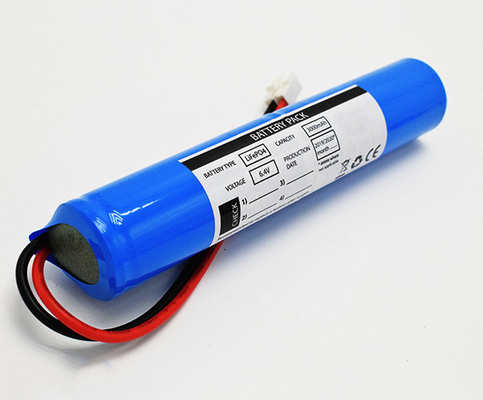 Lifepo4 แบตเตอรี่ลิเธียมไฟทางออกฉุกเฉิน 18650 6.4V 3000mAh