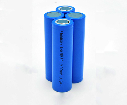 แบตเตอรี่ไฟทางออกแบบชาร์จไฟได้ IFR 18650 3.2V 3C 1600mAh แบตเตอรี่ลิเธียม