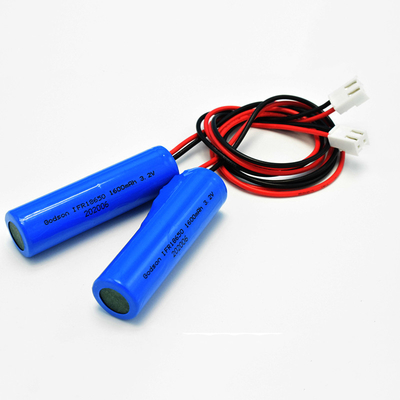 IFR18650 แบตเตอรี่ป้ายทางออกฉุกเฉิน 3.2V 1600mAh Lifepo4 Lithium