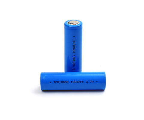ลิเธียมไอออน 1200mAh 3.7 V แบตเตอรี่ ICR18650 เซลล์แบบชาร์จได้