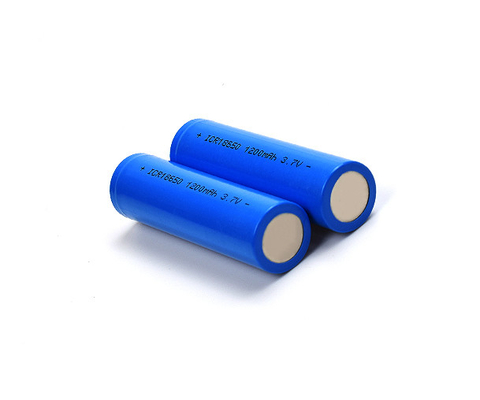 ลิเธียมไอออน 1200mAh 3.7 V แบตเตอรี่ ICR18650 เซลล์แบบชาร์จได้