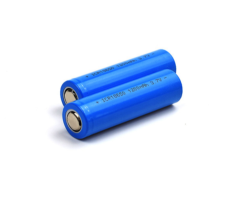 ลิเธียมไอออน 1200mAh 3.7 V แบตเตอรี่ ICR18650 เซลล์แบบชาร์จได้