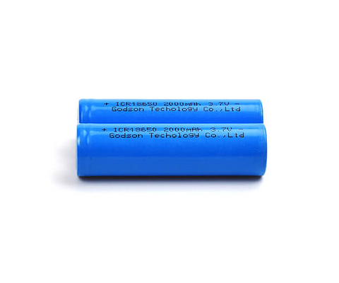 ICR18650 แบบชาร์จได้ 3.7 V 2000mAh แบตเตอรี่ลิเธียมไม่มีกลิ่น