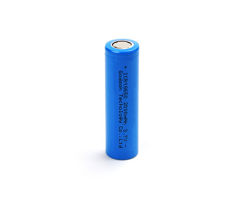 ICR18650 แบบชาร์จได้ 3.7 V 2000mAh แบตเตอรี่ลิเธียมไม่มีกลิ่น